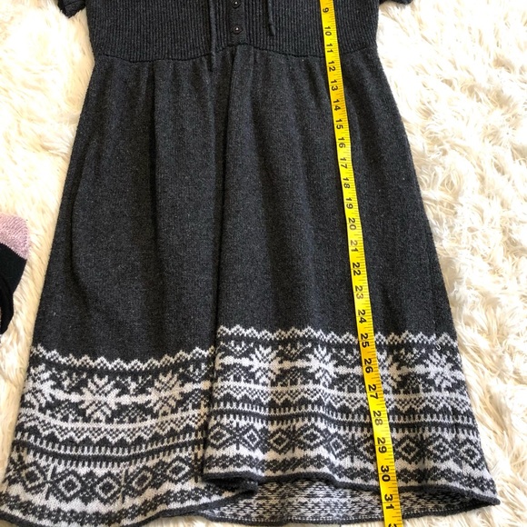 Roxy Fair Isle Hooded Sweater Dress Juniors Size Large - Picture 9 of 9
